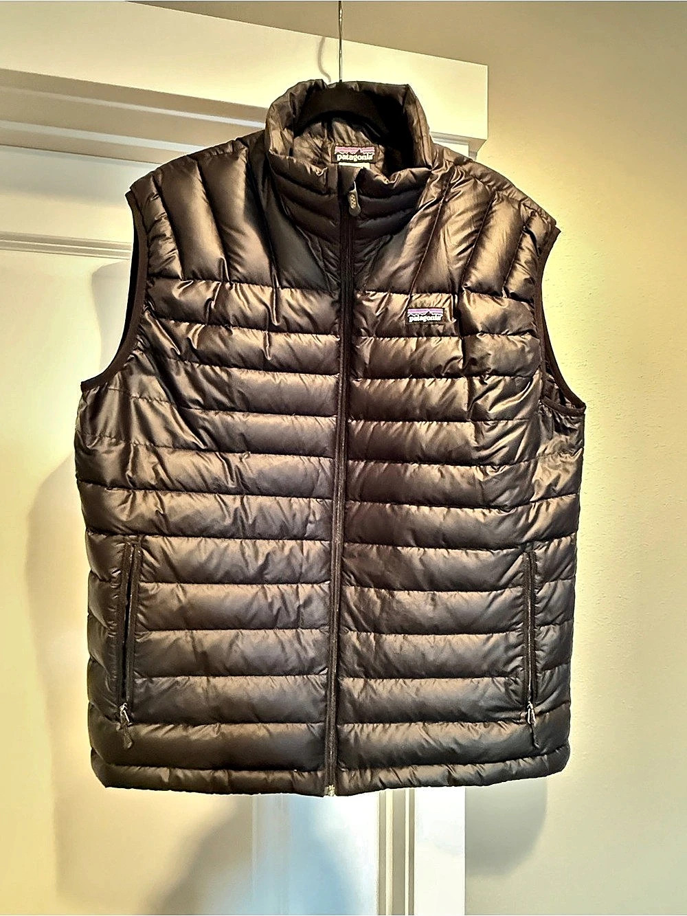 Patagonia Down Sweater Vest Puffer Vest in Black Large Like New